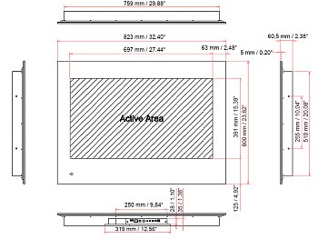 Wbudowany telewizor AVS320SM (Charny) 