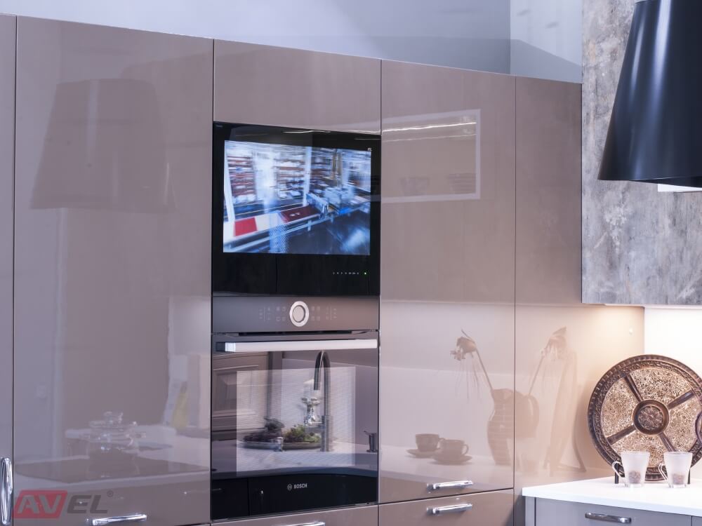 nowoczesny telewizor do kuchni